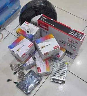 Dahua Full Color Surveillance Kit With 4 Cameras and Power Supply