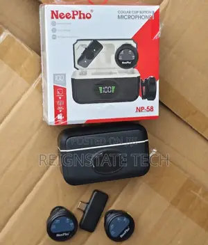 Neepho Np-58 Wireless Lavalier Microphone 2tx+1rx for Type C Android