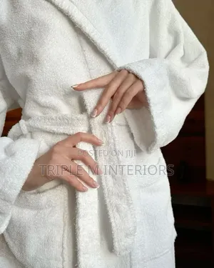 Classic White Wrap-Around Hotel Robes