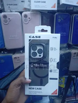 iPhone 13 Pro Black Tpu Magnetic Case Non-Slip Grip Cover