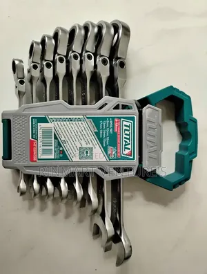 8pcs Total Flexible Ratchet Spanner Set