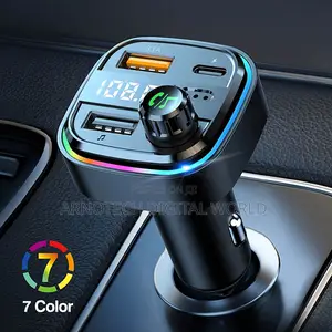 Bluetooth Car Fm Modulator Transmitter With Dual Usb Fast Charging