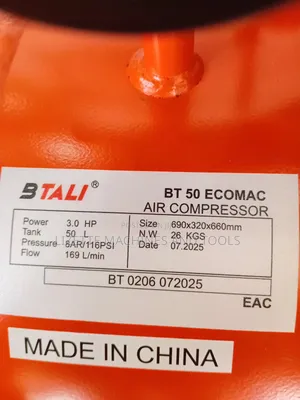 Btali 50l Air Compressor 3hp