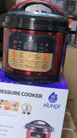 Nunix Pc-02 5l Electric Pressure Cooker (Red) Digital Deal