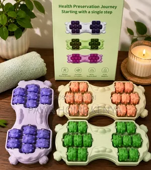 Manual Stepping 14 Roller Foot Massager