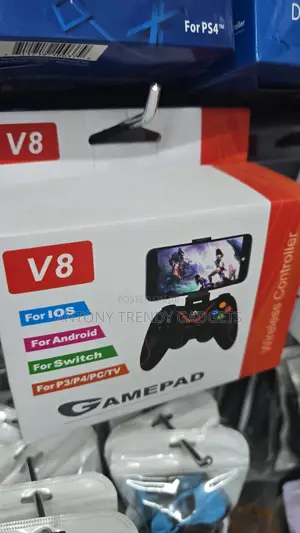 V8 Bluetooth Gaming Controller for Ps3 Ps4 Pc Tv Mobile