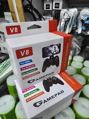 V8 Rechargeable Wireless Game Controller Dual Vibration