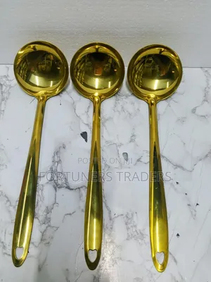 Gold Serving Spoon
