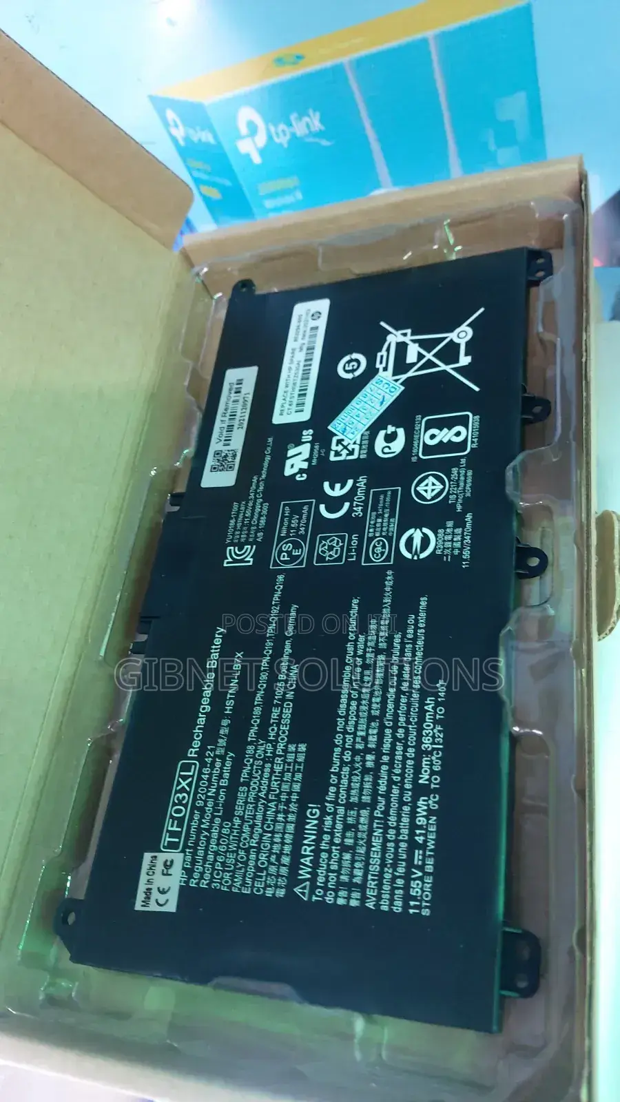 Hp Tf03xl Laptop Battery