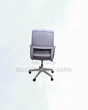 Comfortable Grey Ergonomic Mesh Office Chair Mid Back Lumbar Support