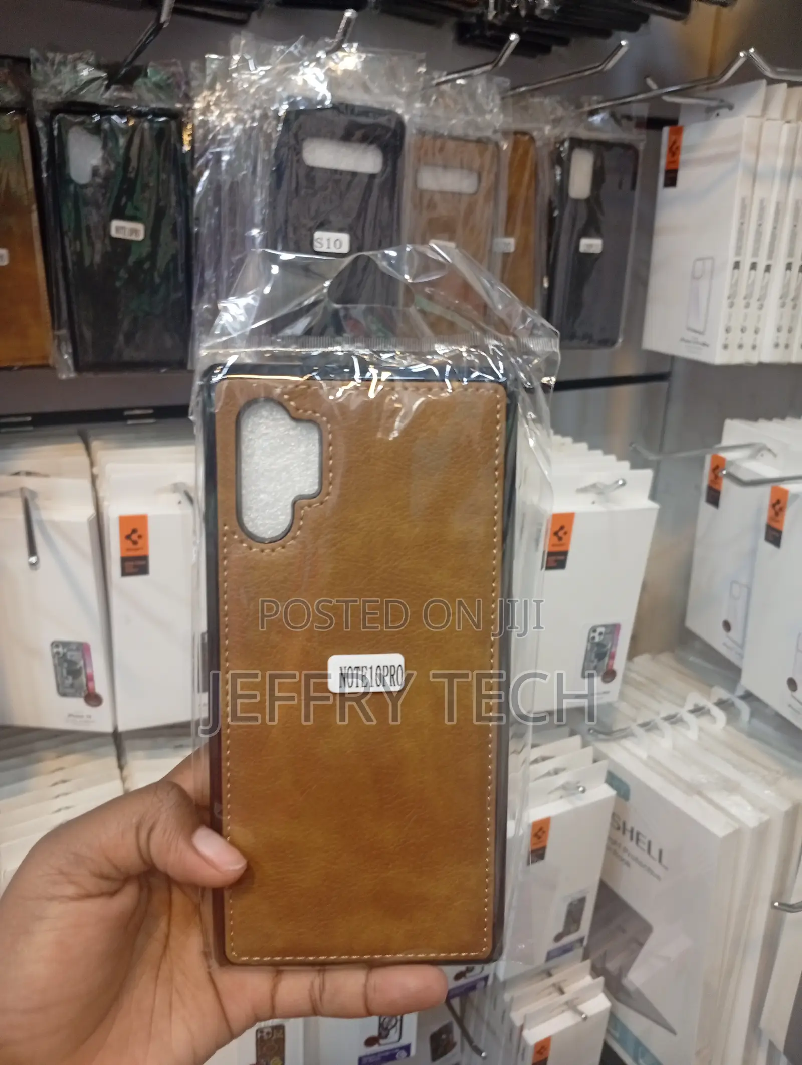 Samsung Galaxy Note 10 Pro Brown Leather Back Case