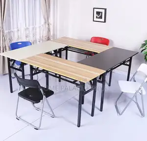 Study Table: Long Training Table With Foldable Design