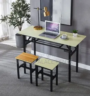 Study Table: Long Training Table With Foldable Design