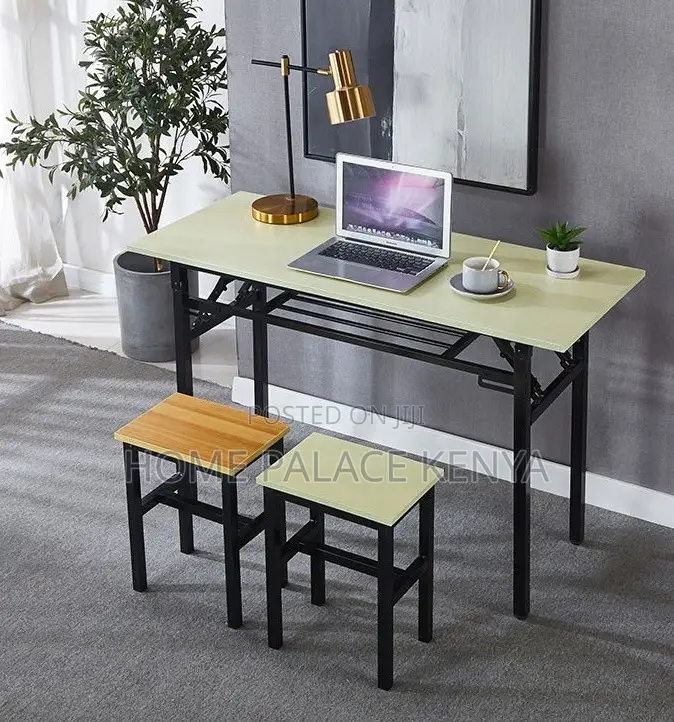 Study Table: Long Training Table With Foldable Design