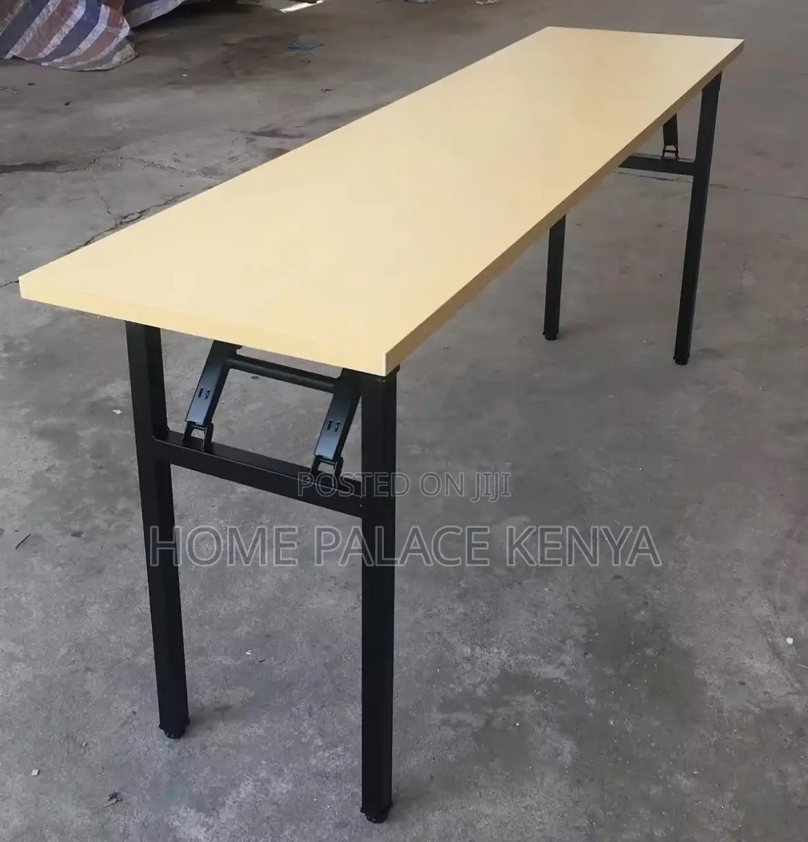 Study Table: Long Training Table With Foldable Design