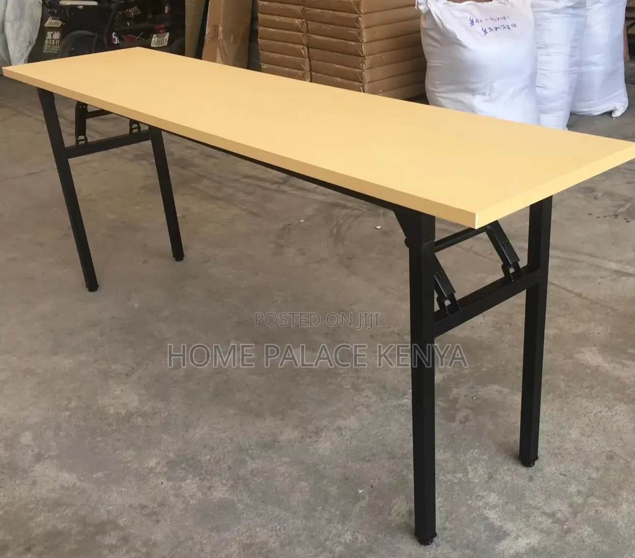 Study Table: Long Training Table With Foldable Design