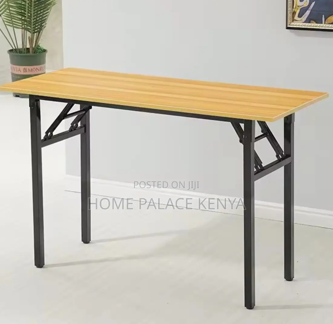 Study Table: Long Training Table With Foldable Design