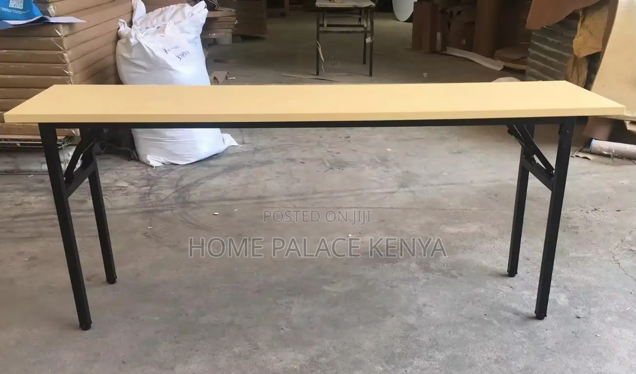 Study Table: Long Training Table With Foldable Design