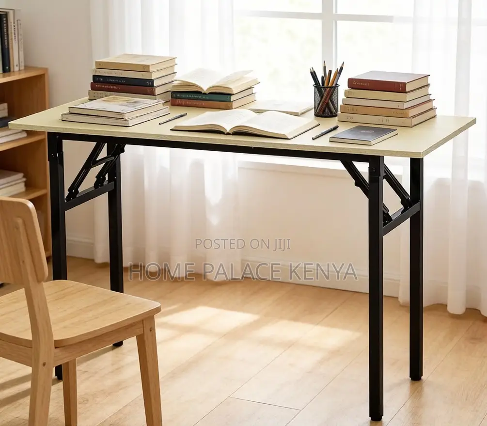 Study Table: Long Training Table With Foldable Design