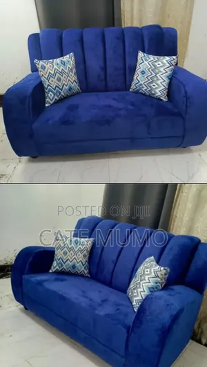Blue 3 and 2 Seater Sofa Set