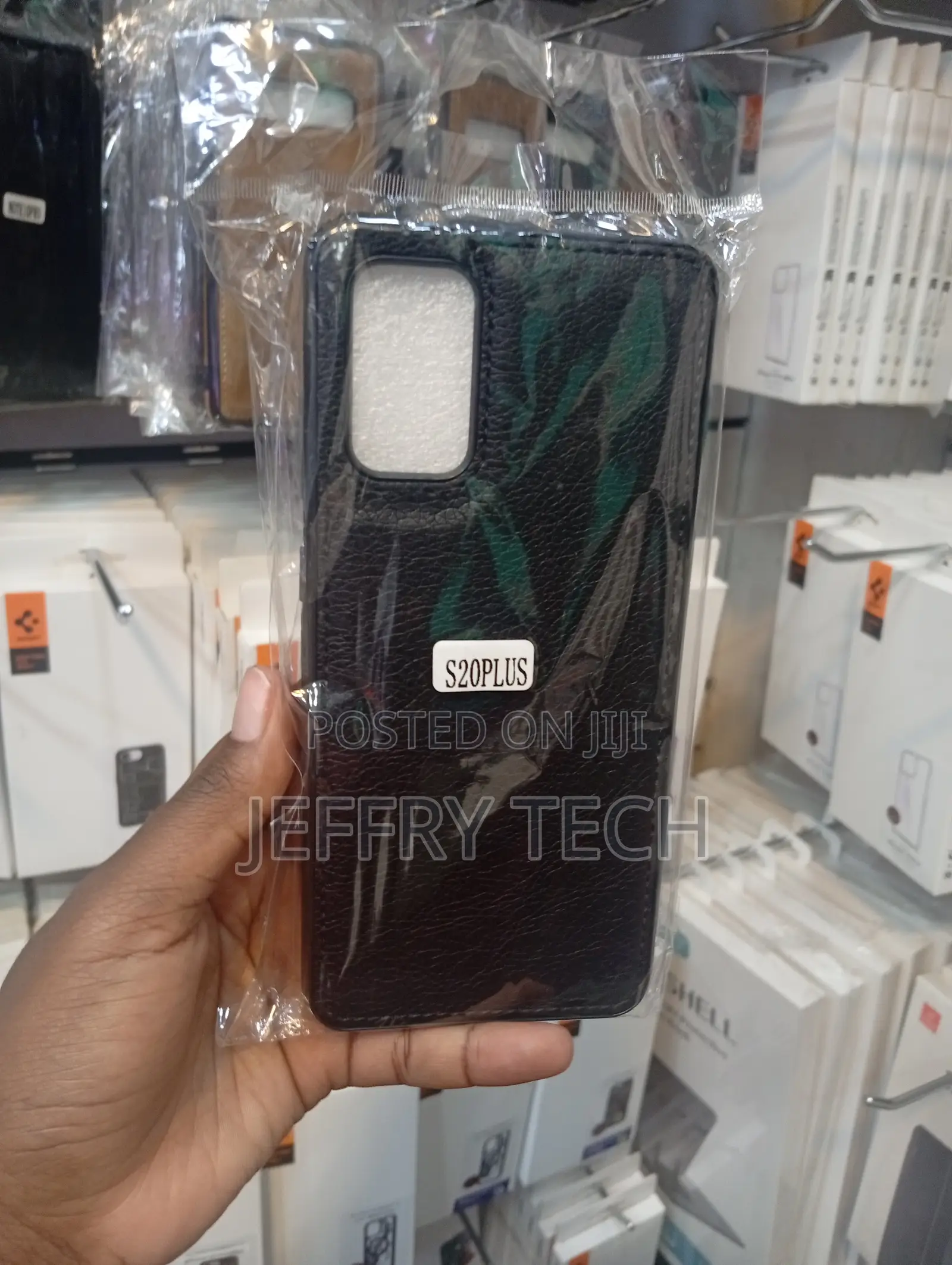Samsung Galaxy S20 Plus Grained Texture Leather Case