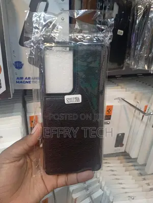 Samsung Galaxy S21 Ultra Brown Leather Luxe Case