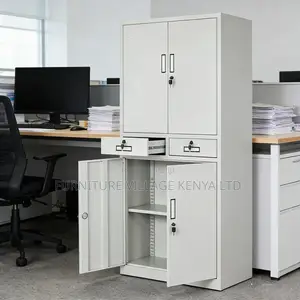 4-Door Full Steel File Cabinet With Centre Drawers