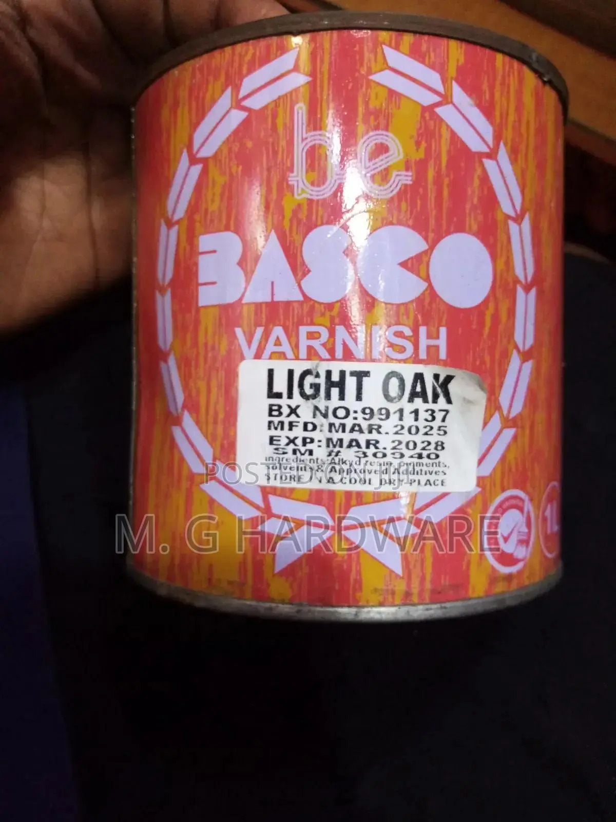 Basco Light Oak Varnish 1litre