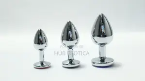 Premium 3-Piece Jewelled Stainless Steel Anal Trainer Set