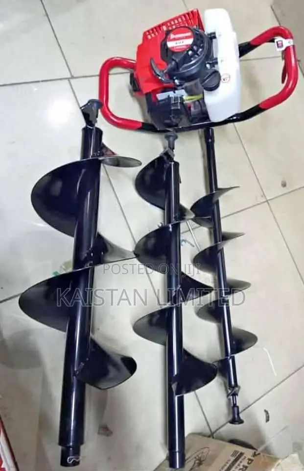Hawk King 2-Stroke Earth Auger Machine With 3 Drill Bits