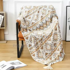 Nordic Boho Knitted Throwblankets