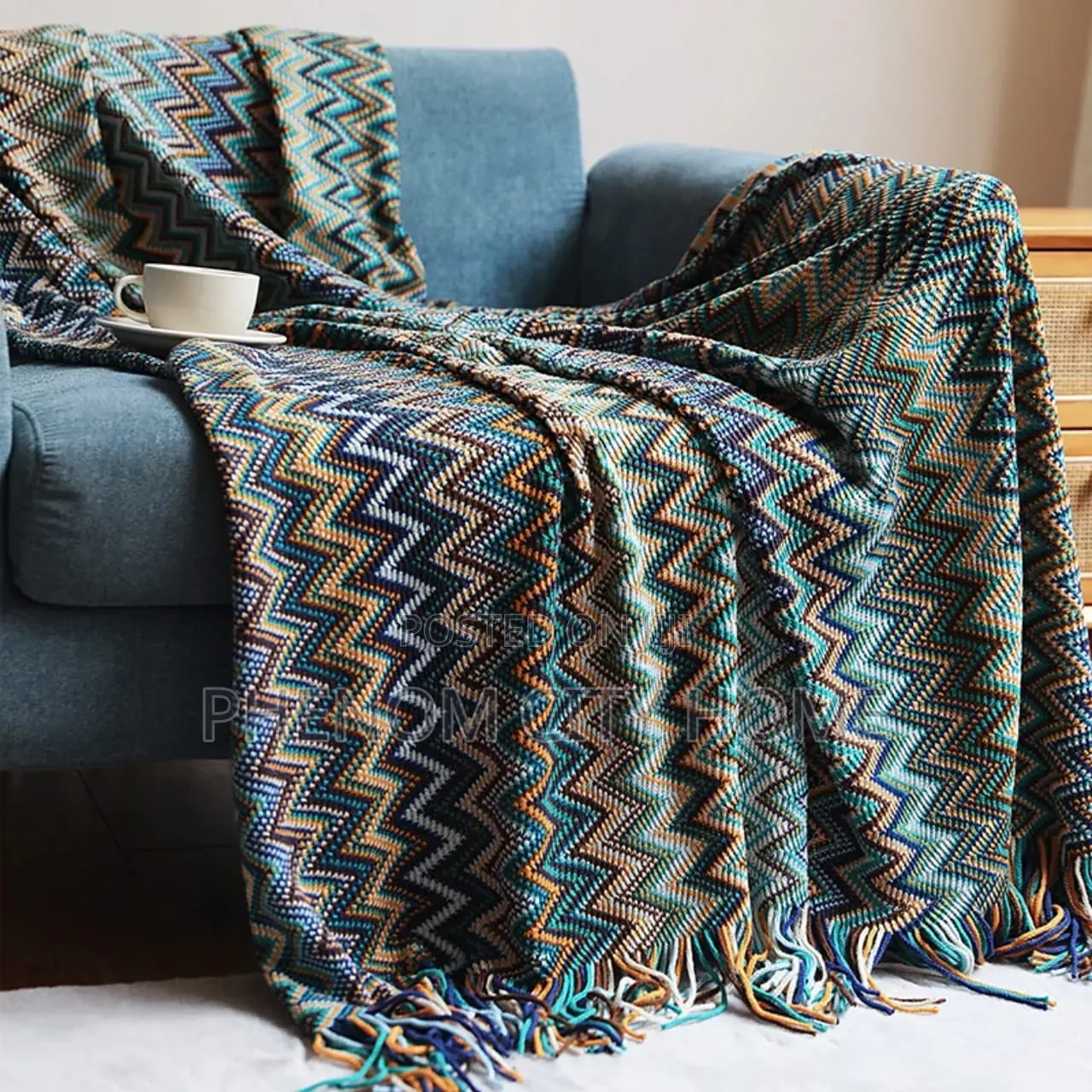 New Tassel Bohemian Pattern Throwblanket