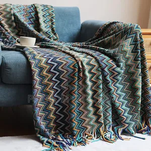 New Tassel Bohemian Pattern Throwblanket