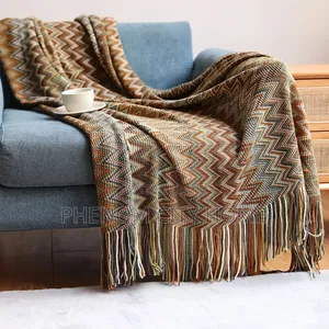 New Tassel Bohemian Pattern Throwblanket