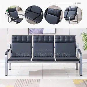 Office Sofa; Five Seaters Leather Meeting Sofa Sets