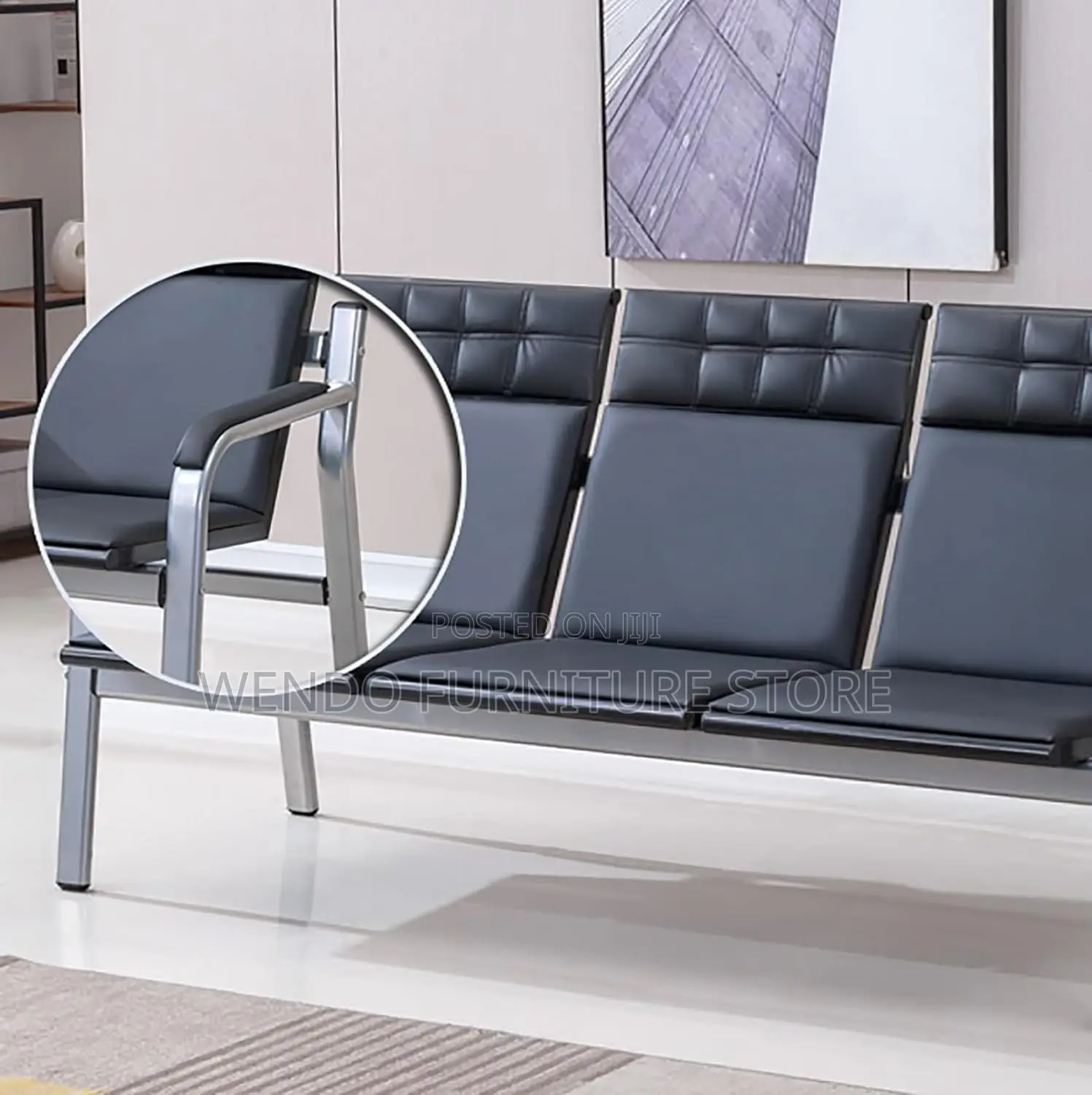 Office Sofa; Five Seaters Leather Meeting Sofa Sets