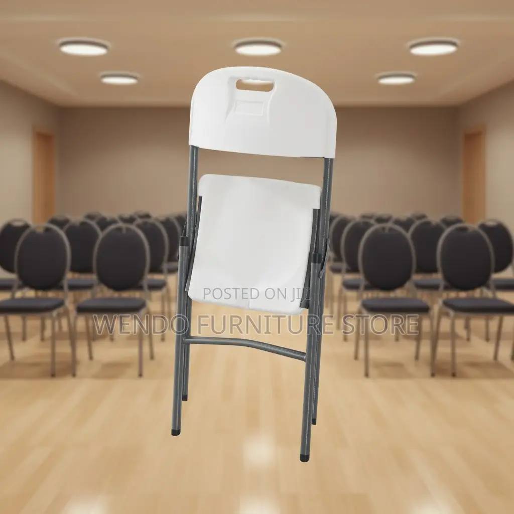 Office Chairs; Foldable White Training Chairs