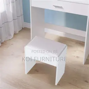Dressers; White Classic Girls Bedroom Dressing Vanity Chairs