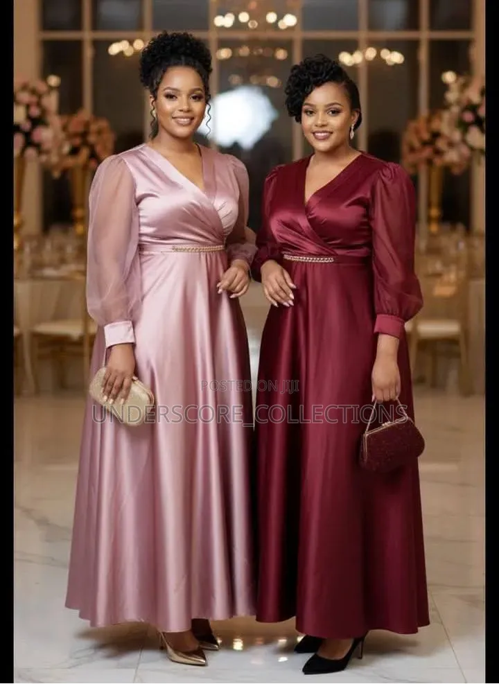 See Through Arms Maxi Dresses for Functions