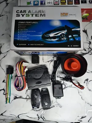 Alarm System Kit With Remote Key Fob,Siren,Shock Sensor,Control Unit