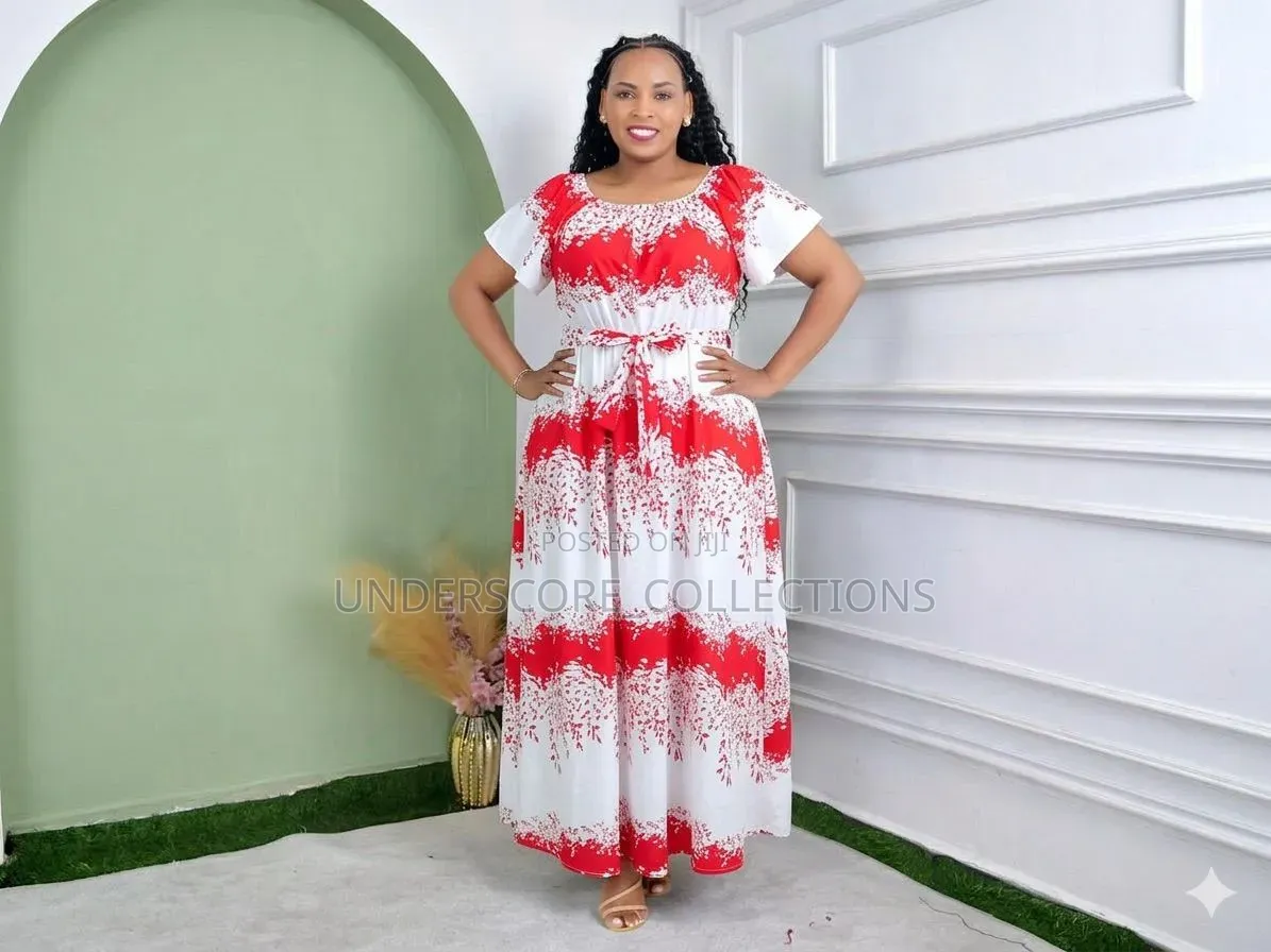 Ladies Short Sleeved Maxi Dresses