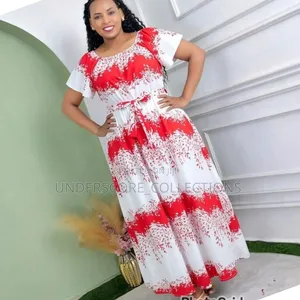 Ladies Short Sleeved Maxi Dresses