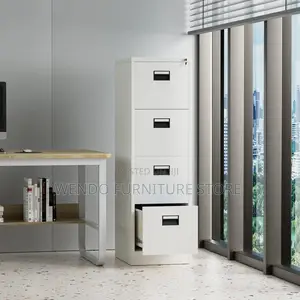 Office Cabinet; Filing Lockable Cabinet With 4 Drawers