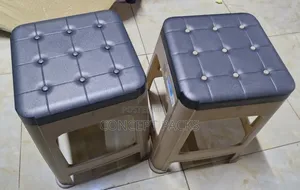 Kenpoly Grey Modern Plastic Button Stool(Price Per Pc)
