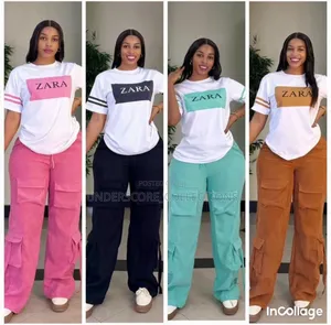 Ladies Wide Leg Two Piece Set