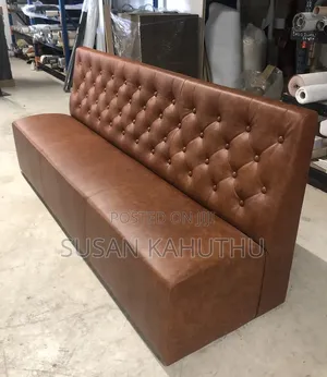 Brown Buttoned Svelte Lounge Couch