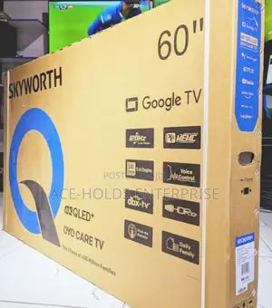 Google Powered Smart - Skyworth 60" Inch Qled Tv