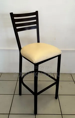 Cream Elegant Restaurant High Stool