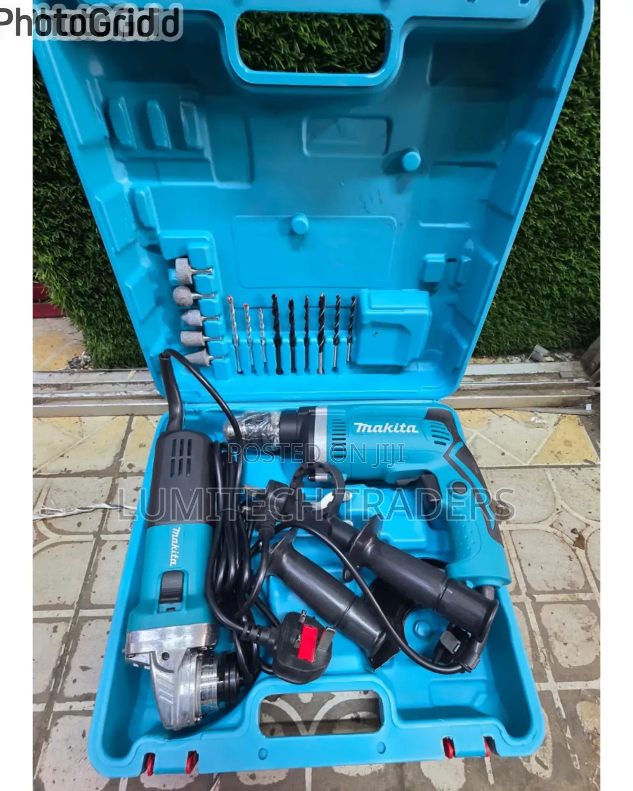 Makita Combo Tool Set: Angle Grinder 840w+ Drill 710w