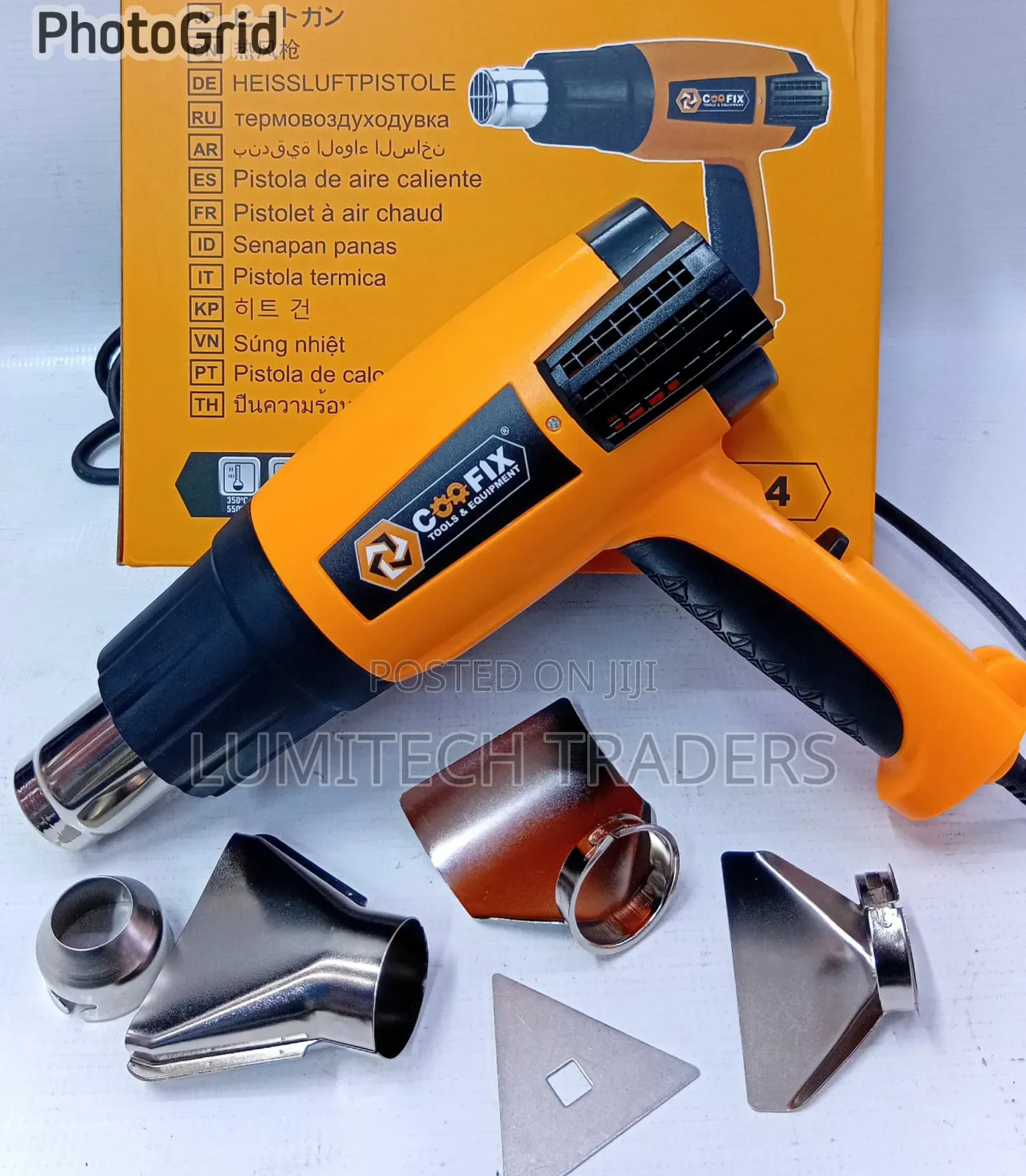 Coofix 2200w Heat Gun With Nozzle Set – Dual Temperature Control